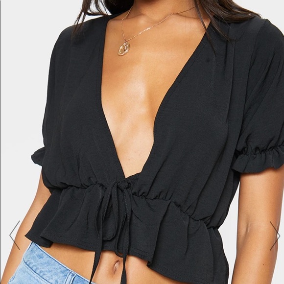 pretty little thing cropped blouse - Picture 2 of 5